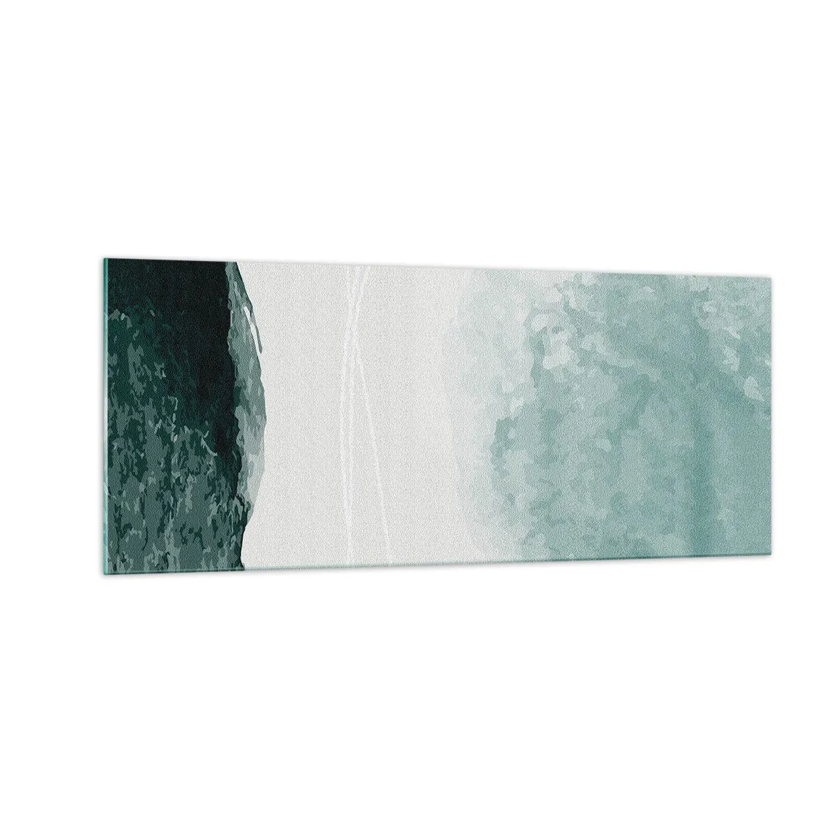 Quadro em vidro - Encontro com a neblina - 100x40 cm