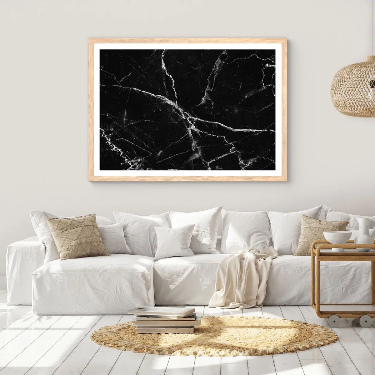 Pôster com moldura de carvalho claro - A vida secreta da pedra - 70x50 cm