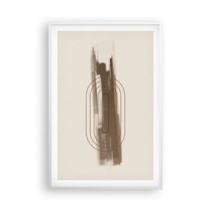 Pôster em moldura branca - Um sopro de cinza - 61x91 cm