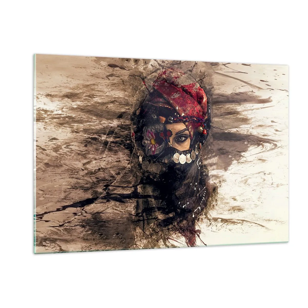 Quadro em vidro - Perturbador, para dizer o mínimo - 120x80 cm