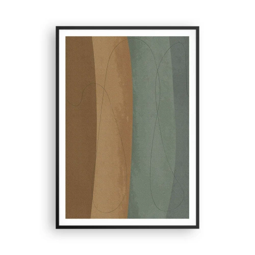 Pôster com moldura preta - Composição horizontal - 70x100 cm