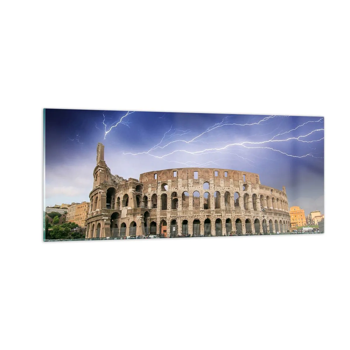 Quadro em vidro - Arena de combate - 100x40 cm