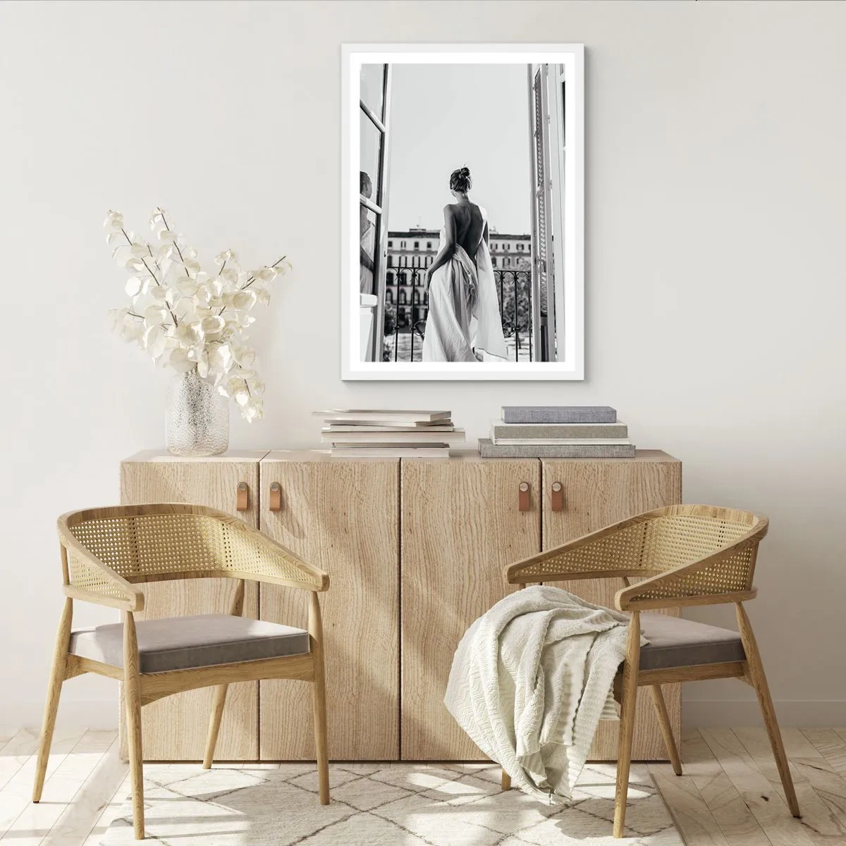 Pôster em moldura branca - Despertar dos sentidos - 61x91 cm