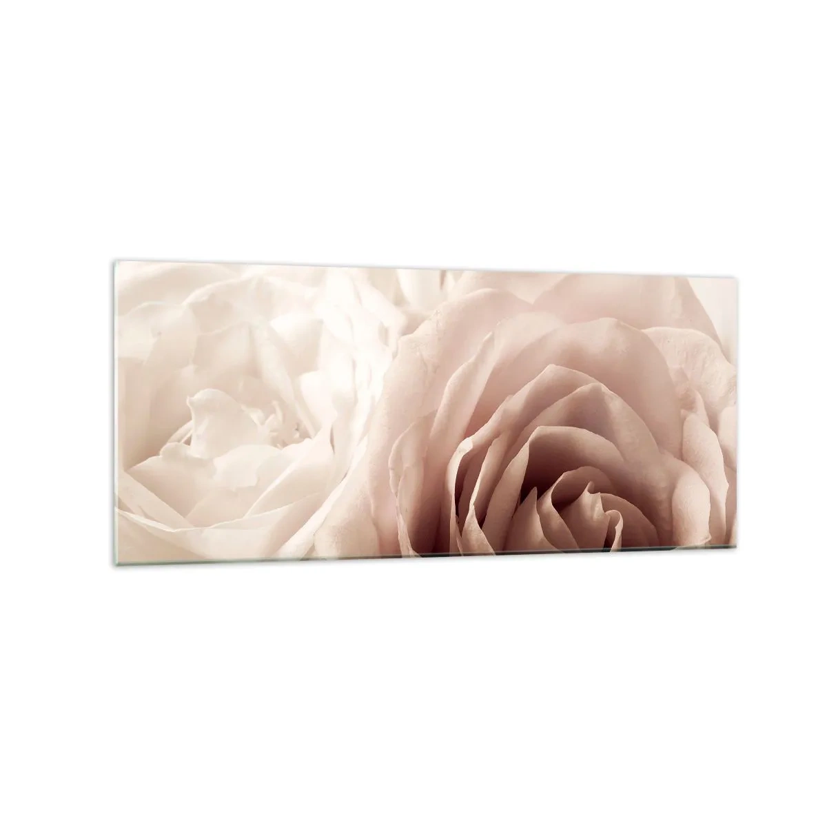 Quadro em vidro - No coração de uma rosa - 120x50 cm