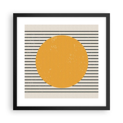 Pôster com moldura preta - O poder da simplicidade - 40x40 cm