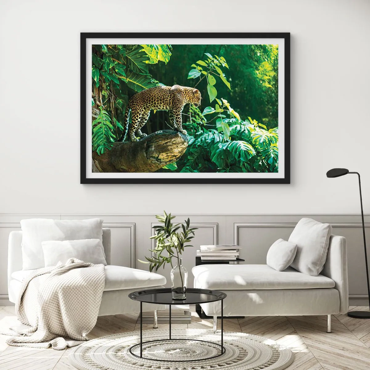 Pôster com moldura preta - Vamos caçar? - 70x50 cm