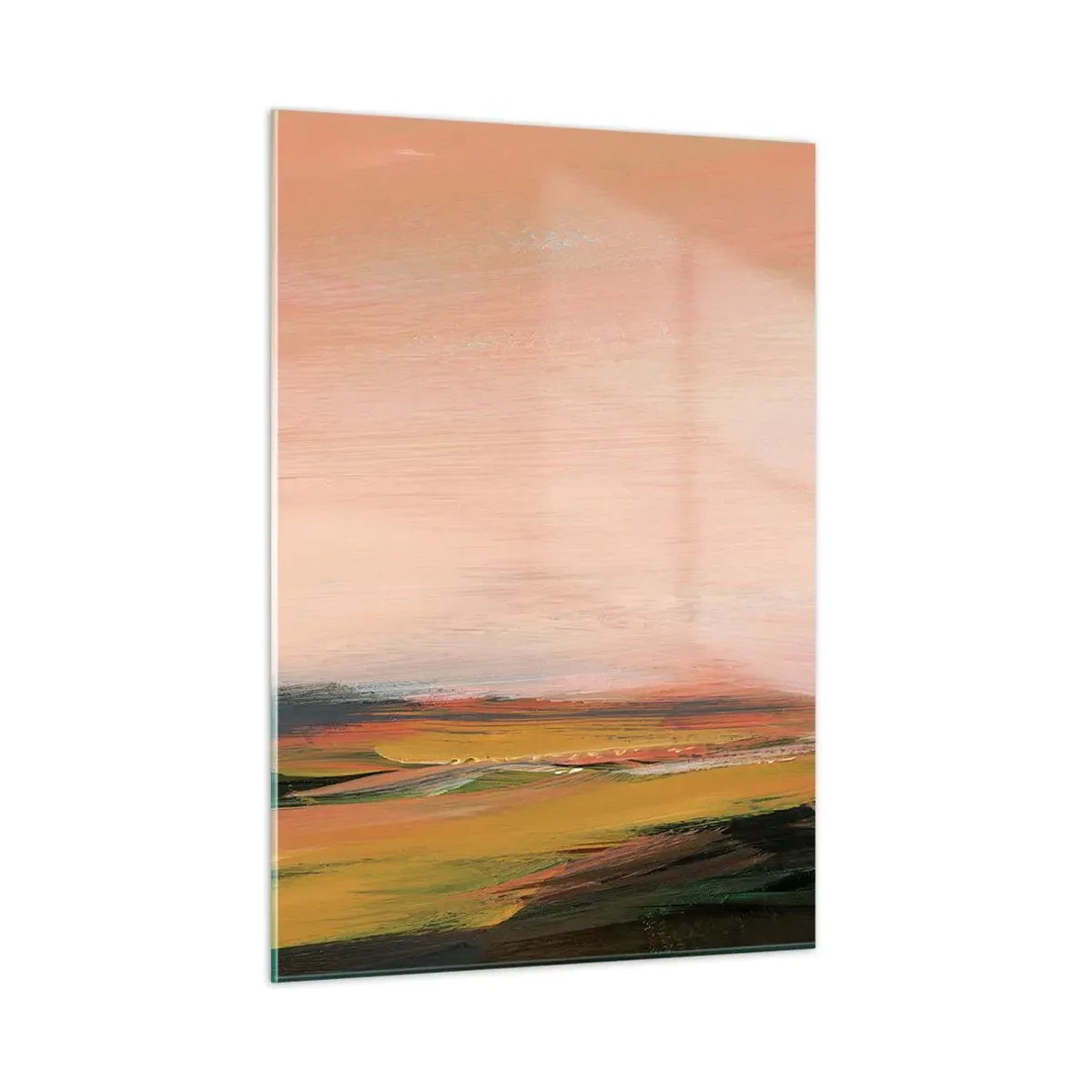 Quadro em vidro - Em tons rosa - 50x70 cm