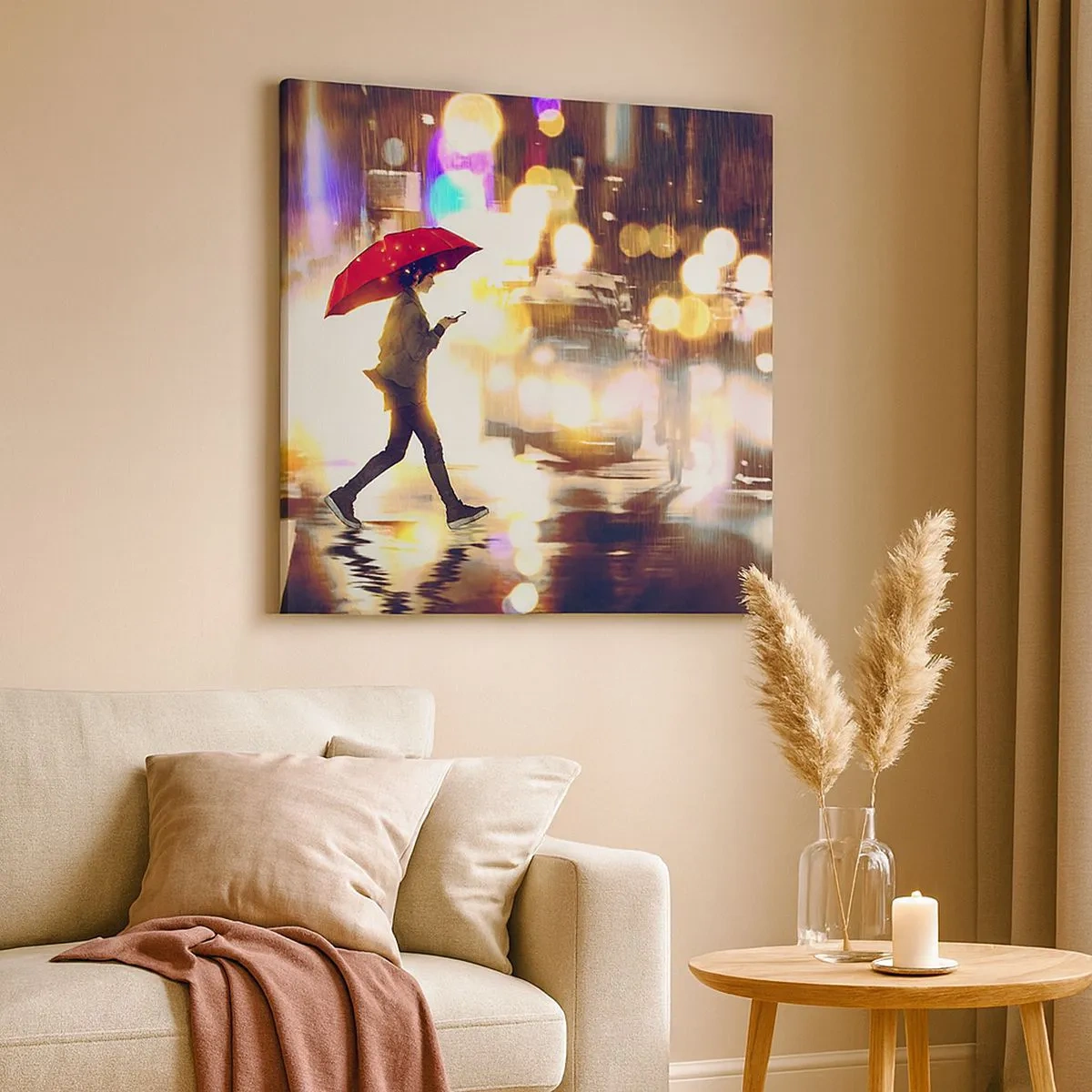 Quadro em tela - Apesar de tudo, ensolarado - 30x30 cm