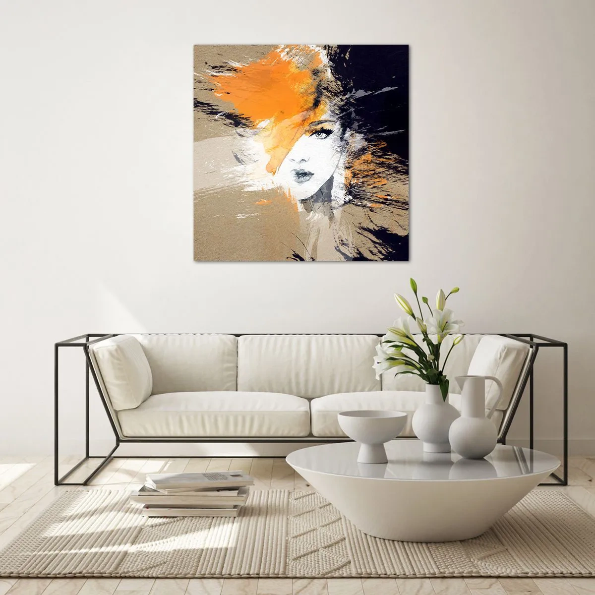 Quadro em vidro - E fez-se a luz - 30x30 cm