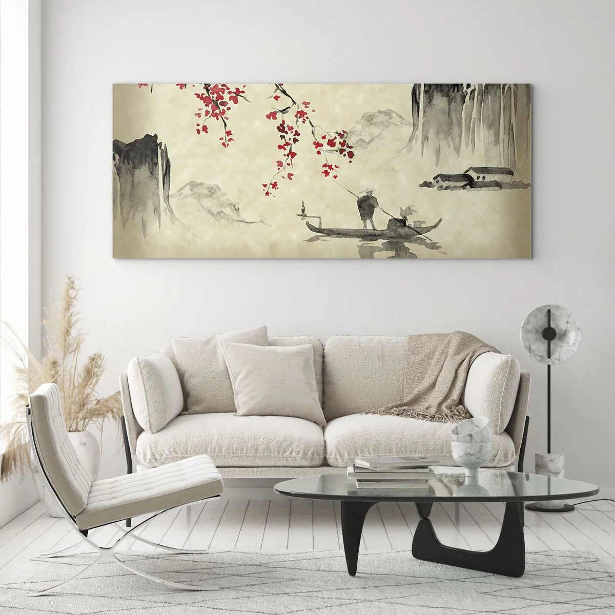 Quadro em vidro - Na terra do sol nascente - 140x50 cm