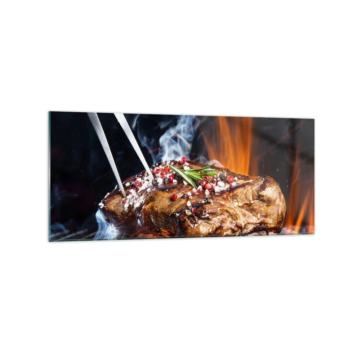 Quadro em vidro - Suculenta e de bom cheiro - 120x50 cm