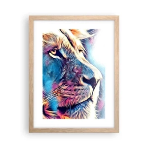 Pôster com moldura de carvalho claro - A sabedoria da natureza - 30x40 cm