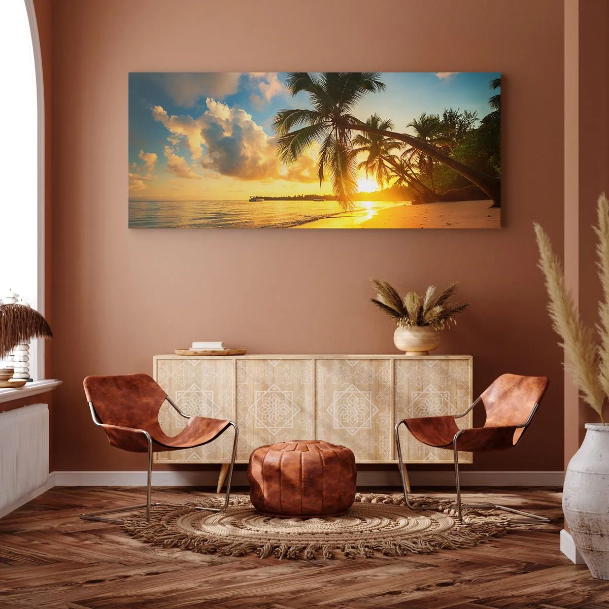 Quadro em tela - Um sonho caribenho - 100x40 cm
