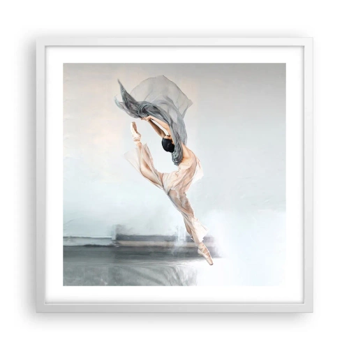 Pôster em moldura branca - Na exultação da dança - 50x50 cm