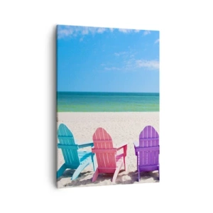 Quadro em tela - Praia do arco-íris - 50x70 cm