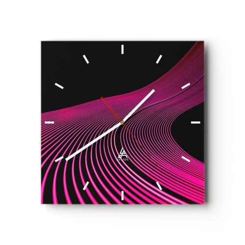 Relógio de parede - Relógio em vidro - Avenida da luz - 30x30 cm