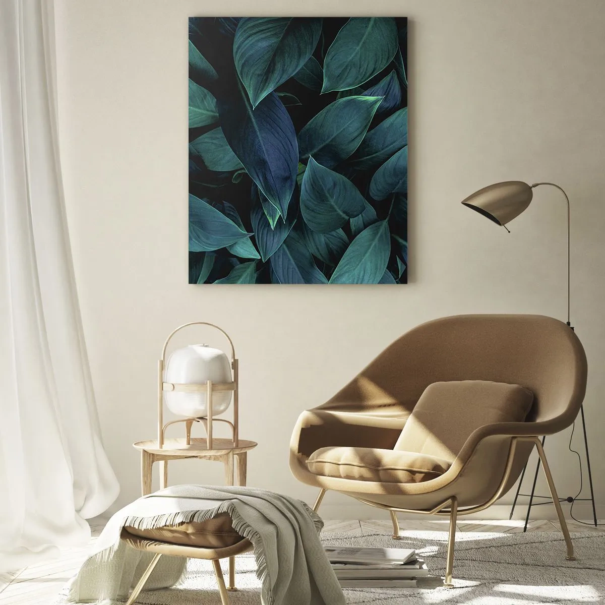 Quadro em vidro - Verde em si - 50x70 cm