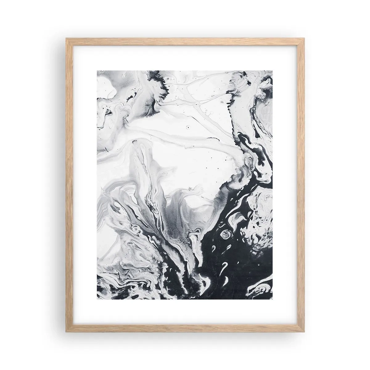 Pôster com moldura de carvalho claro - O Interior da Terra - 40x50 cm