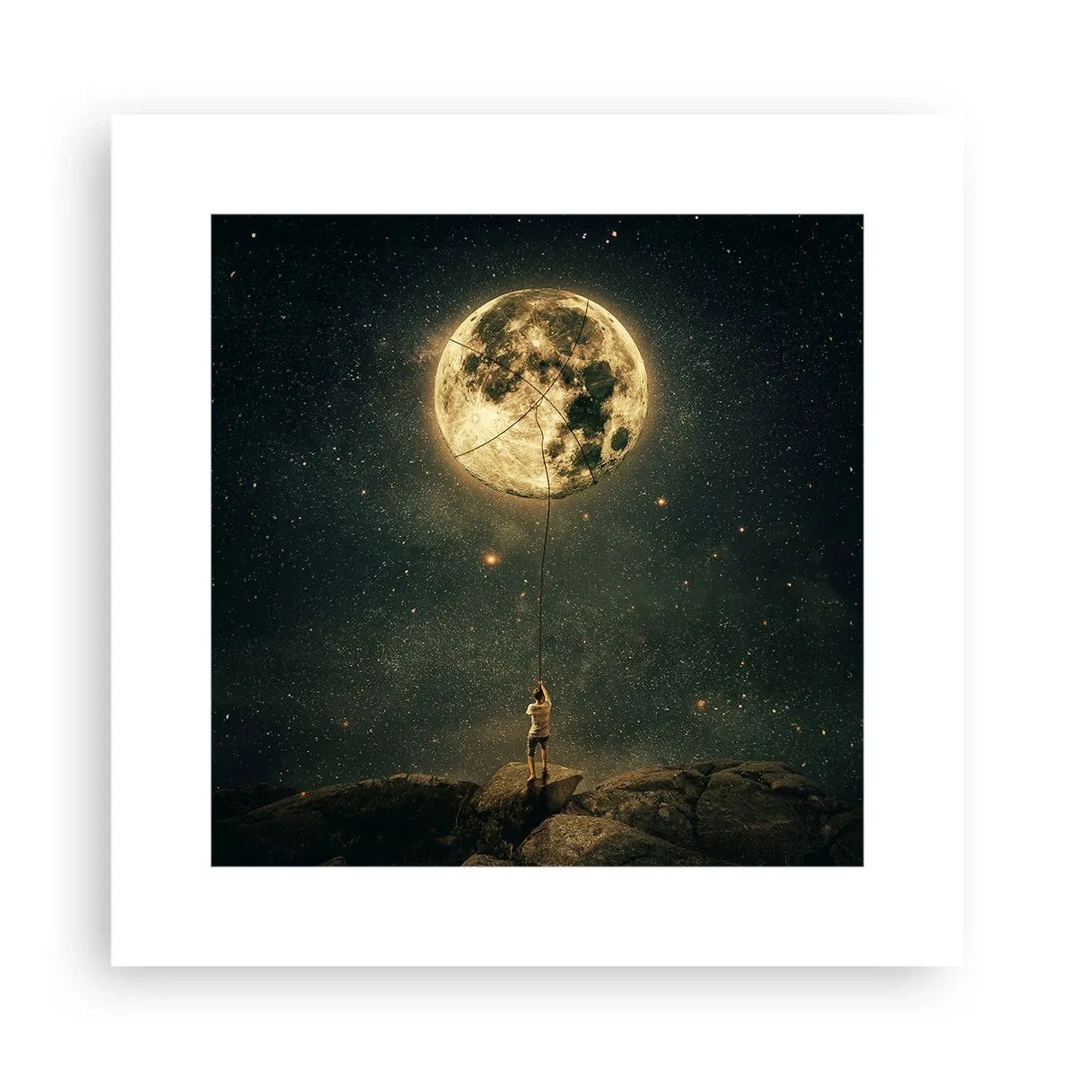 Pôster - Aquele que roubou a lua - 30x30 cm