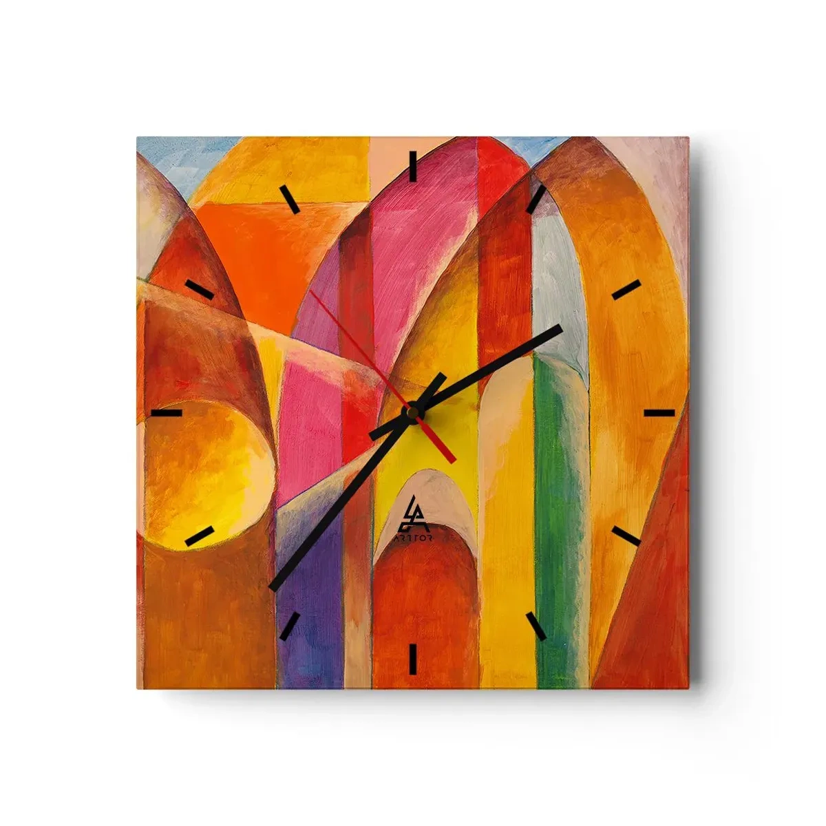 Relógio de parede - Relógio em vidro - Catedral do Sol - 30x30 cm