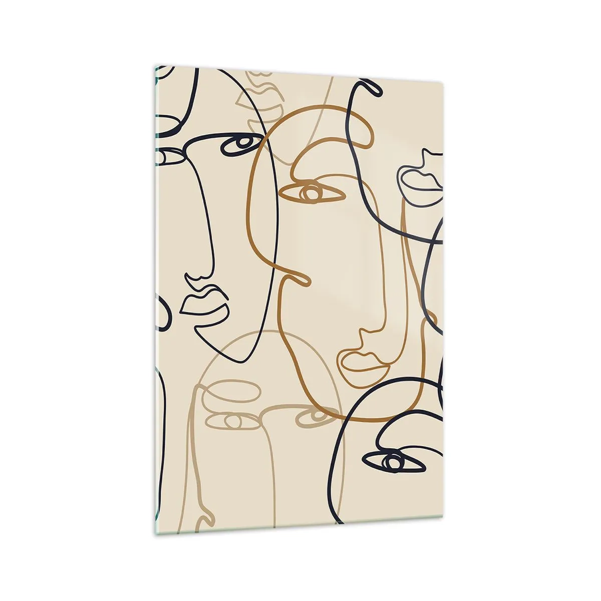 Quadro em vidro - Retrato multiplicado - 70x100 cm