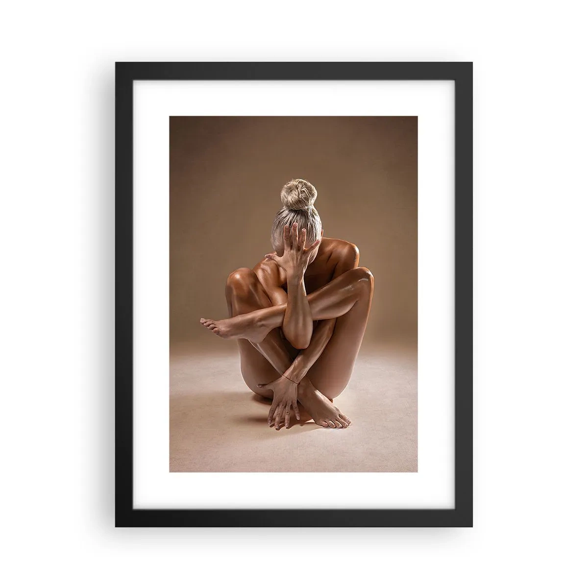 Pôster com moldura preta - Unidade de corpo e alma - 30x40 cm