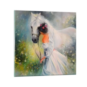Quadro em vidro - Como um belo sonho - 50x50 cm