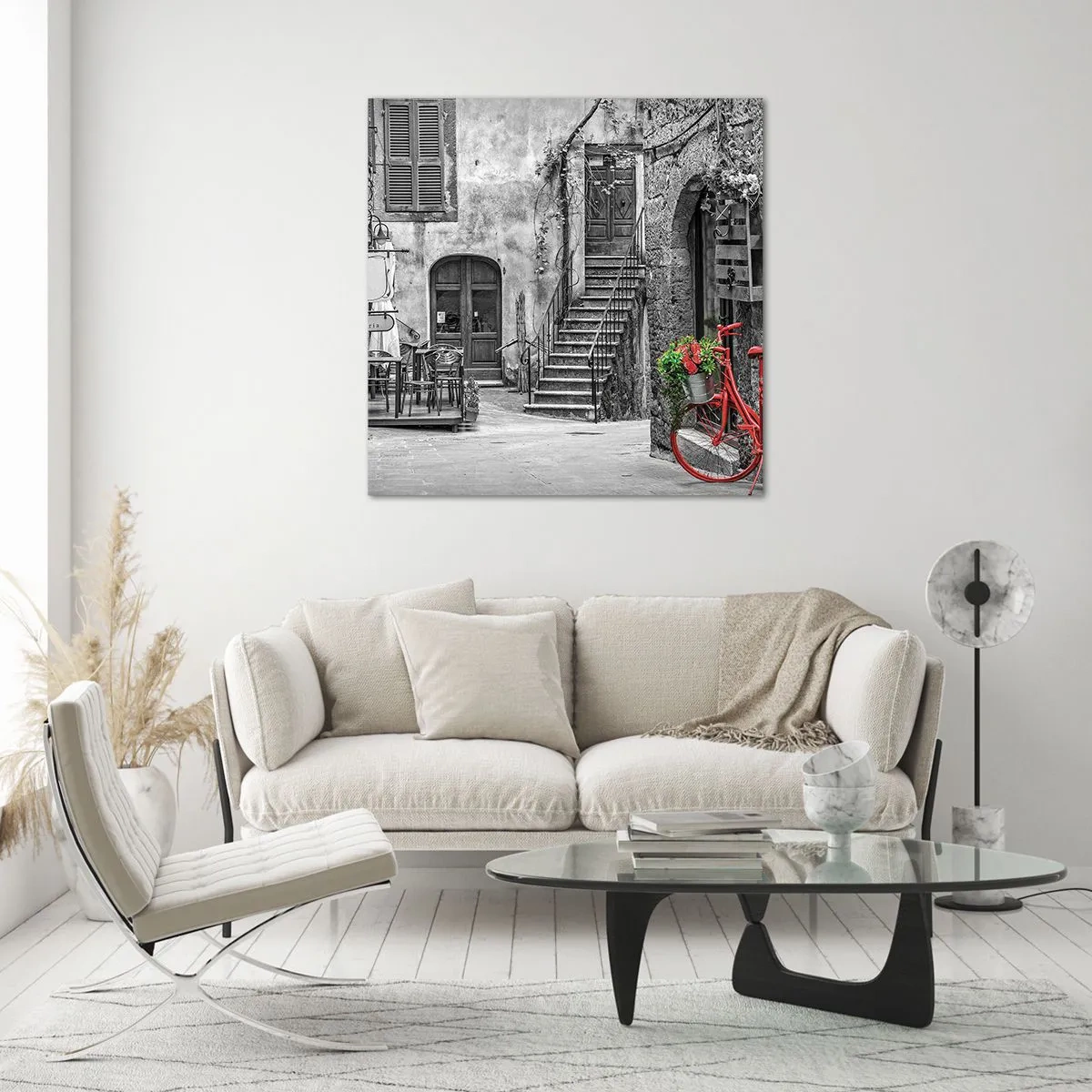 Quadro em vidro - Beco da Toscana - 70x70 cm