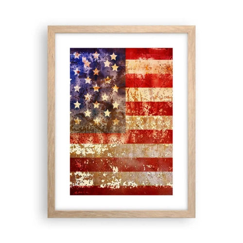 Pôster com moldura de carvalho claro - A glória não será esquecida - 30x40 cm