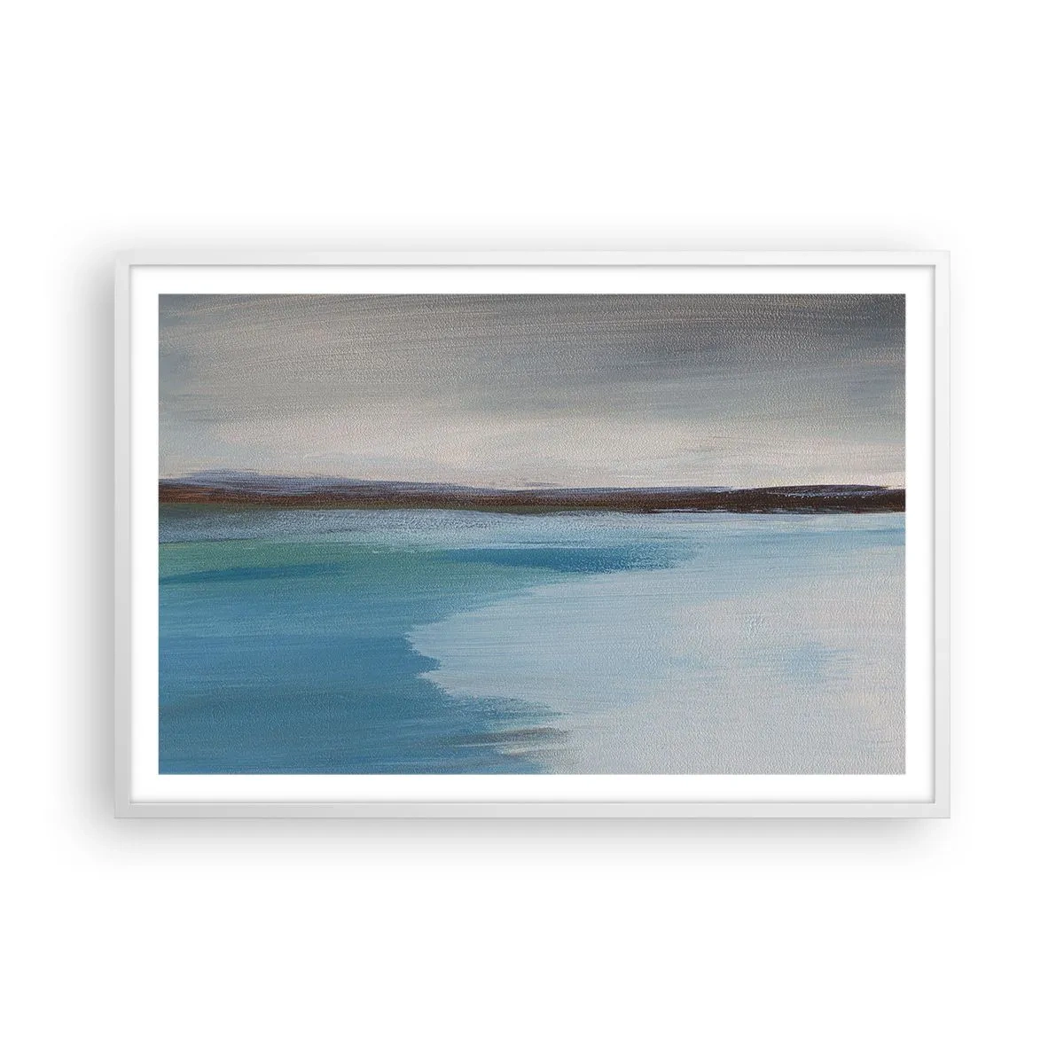 Pôster em moldura branca - Paisagem horizontal - 91x61 cm
