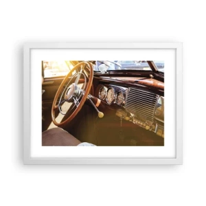 Pôster em moldura branca - Um sopro de luxo do passado - 40x30 cm