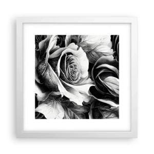 Pôster em moldura branca - Sempre uma rainha - 30x30 cm