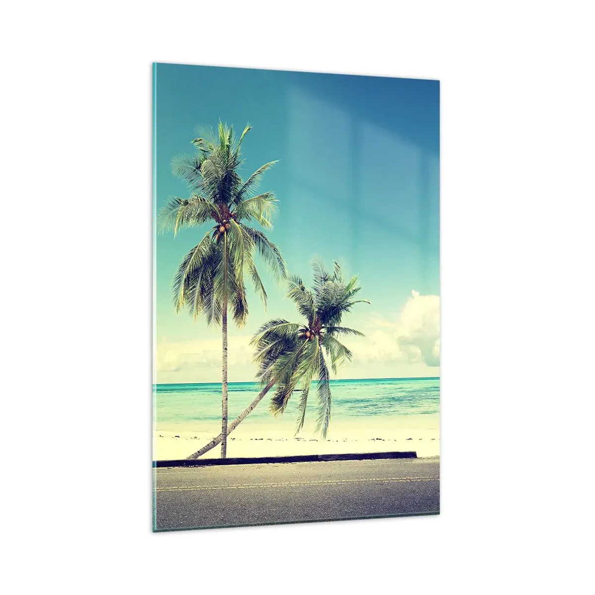 Quadro em vidro - Está na hora das férias - 80x120 cm