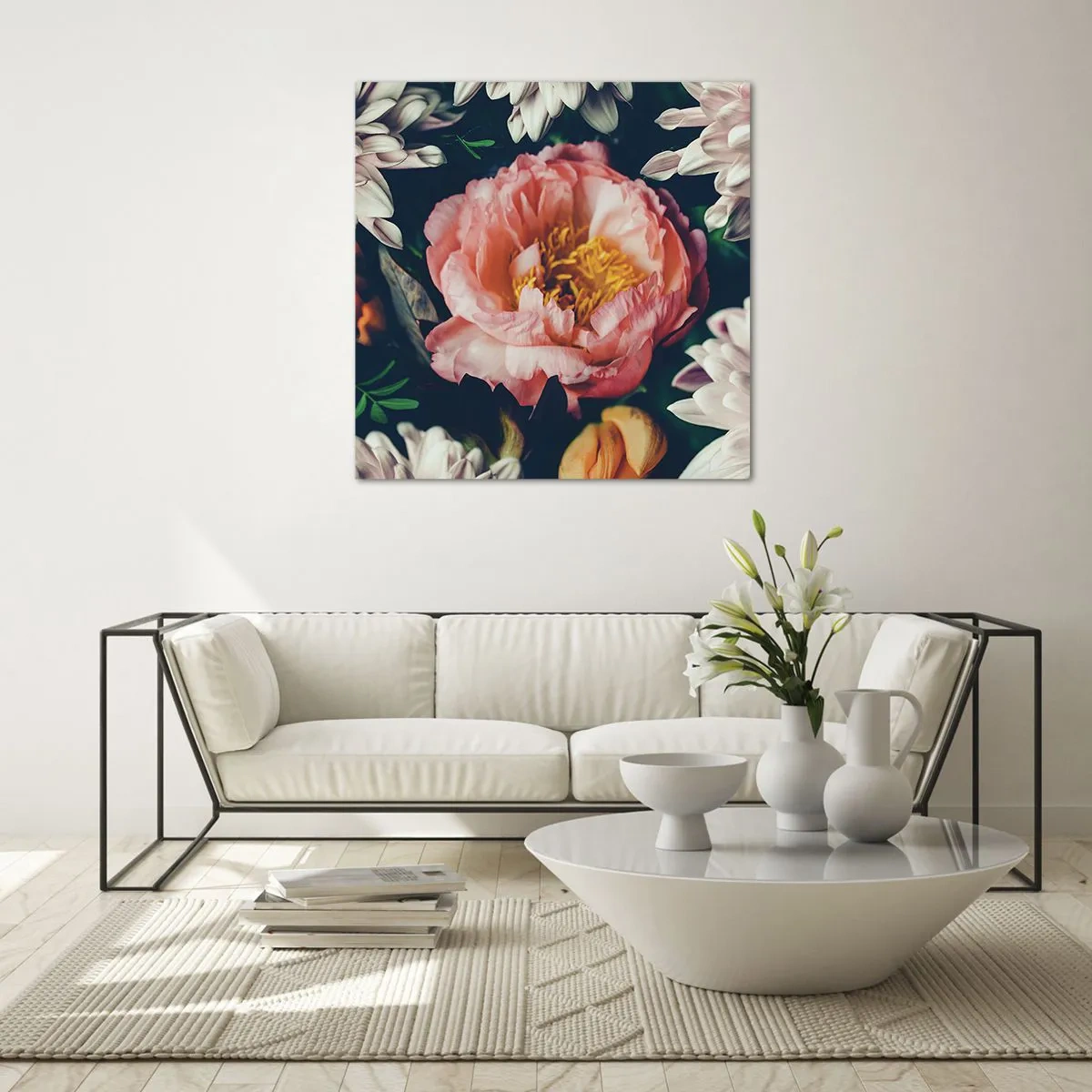 Quadro em vidro - Com o esplendor barroco - 60x60 cm