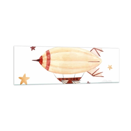Quadro em vidro - Dirigível - 160x50 cm