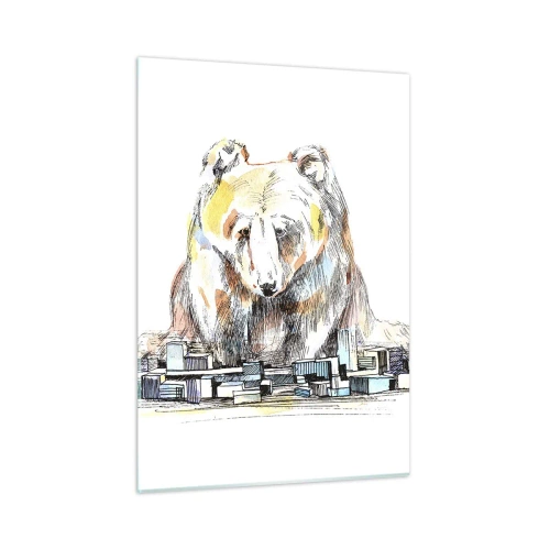Quadro em vidro - Como viver assim? - 50x70 cm