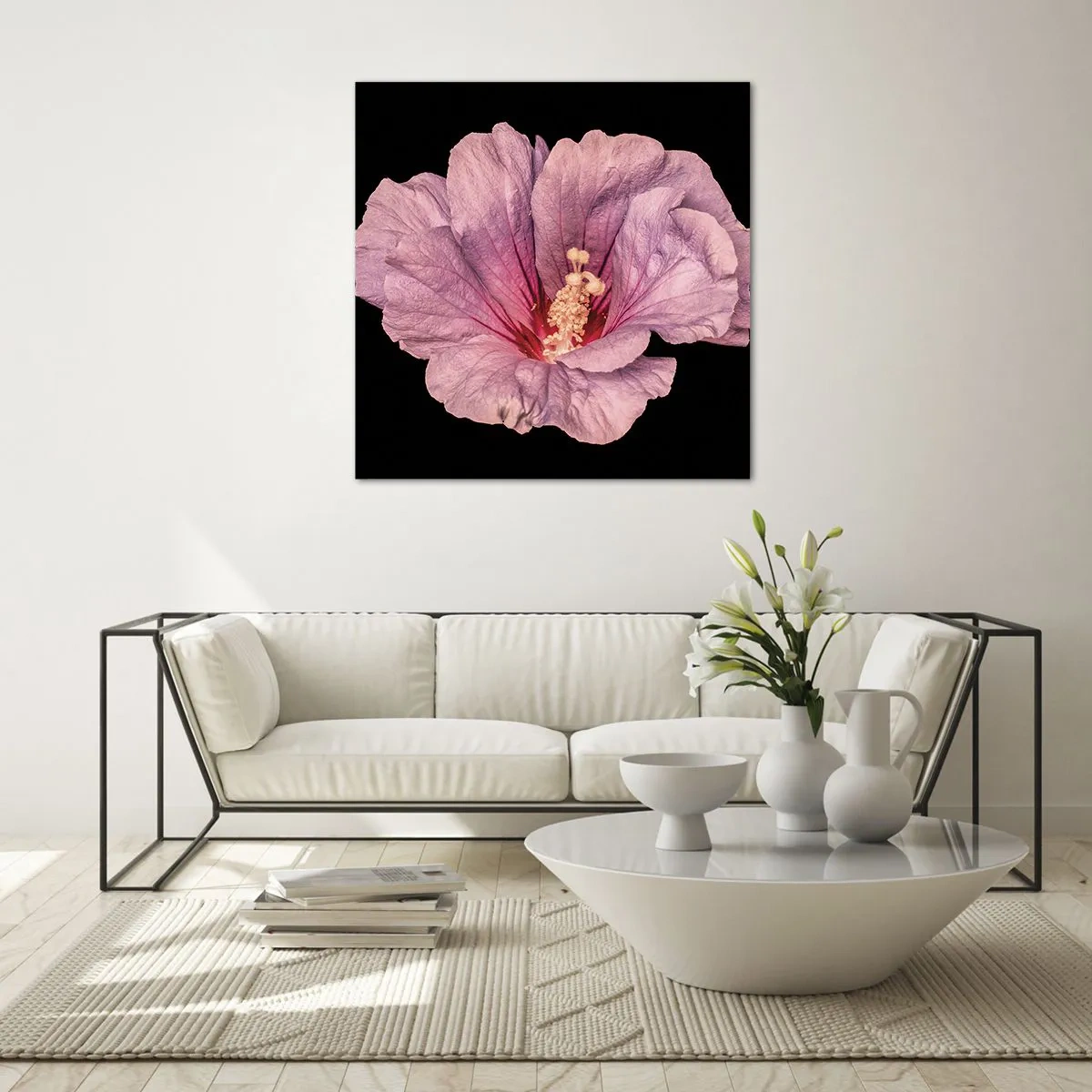 Quadro em vidro - Direto para o coração - 50x50 cm