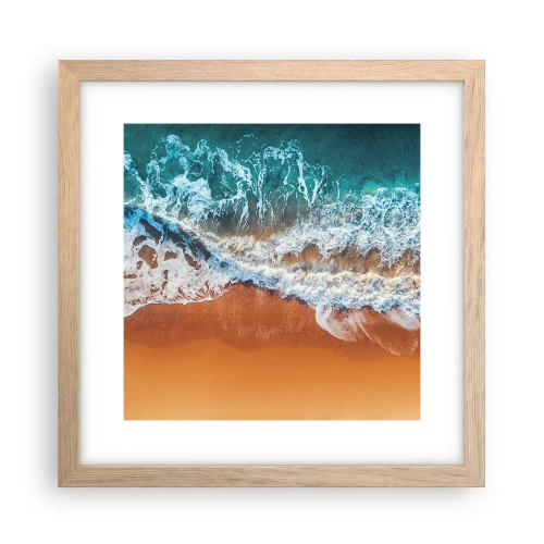 Pôster com moldura de carvalho claro - Sempre em par - 30x30 cm