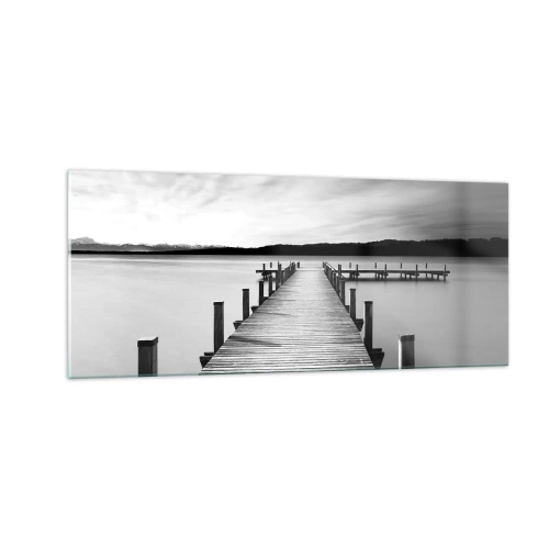 Quadro em vidro - A fonte da tranquilidade - 100x40 cm