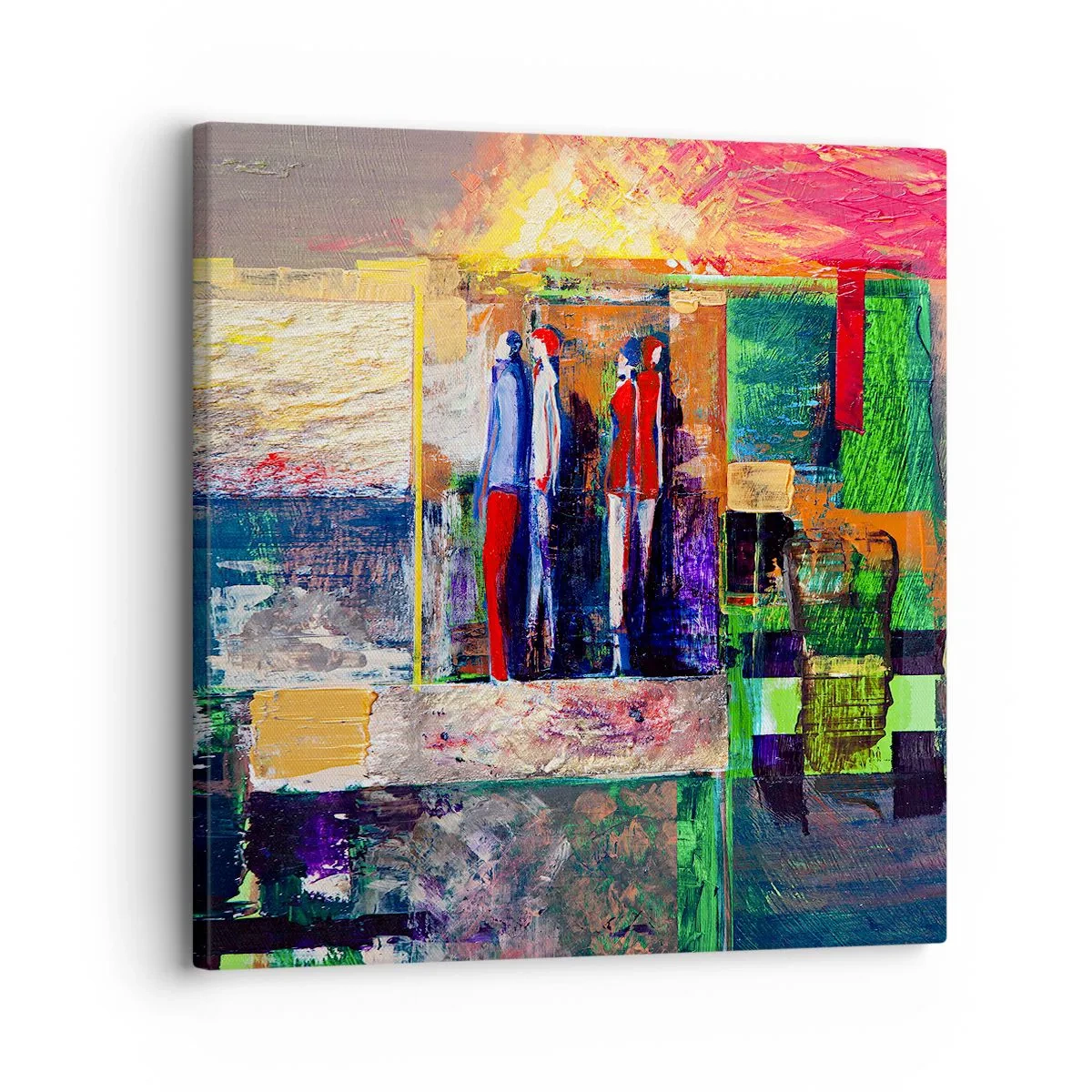 Quadro em tela - Relacionamentos e emoções - 30x30 cm