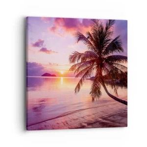 Quadro em tela - Felicidade no horizonte - 40x40 cm