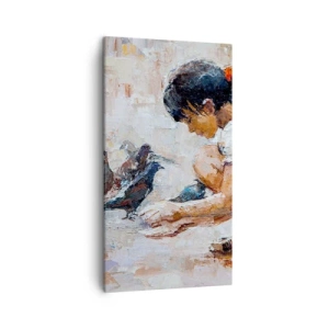 Quadro em tela - Pequenos e queridos - 45x80 cm