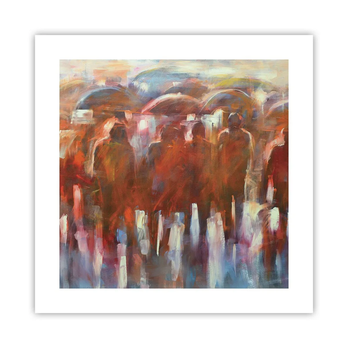 Pôster - Iguais na chuva e no nevoeiro - 40x40 cm