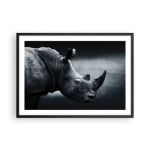 Pôster com moldura preta - Perfil direito - 70x50 cm