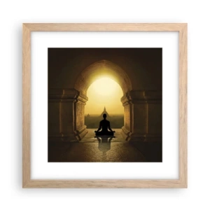 Pôster com moldura de carvalho claro - Harmonia completa - 30x30 cm