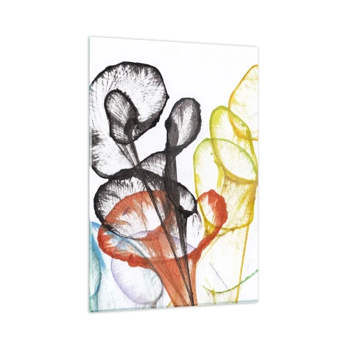 Quadro em vidro - Flores com alma - 80x120 cm