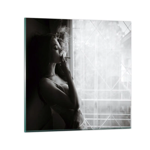 Quadro em vidro - Um momento sensual - 70x70 cm