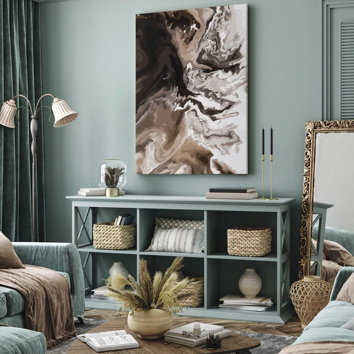 Quadro em tela - Contraste de cores - 70x100 cm