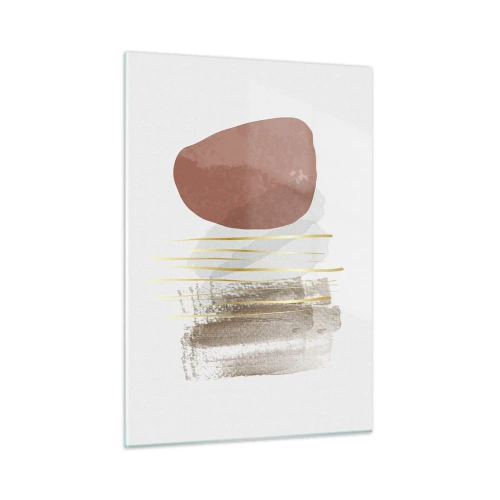 Quadro em vidro - Colunata abstrata - 50x70 cm