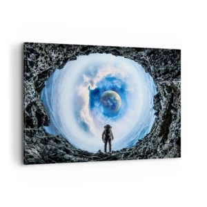 Quadro em tela - Não muito longe de casa - 100x70 cm